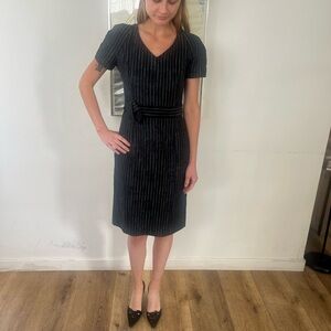 Carolina Herrera Pinstripe dress 4